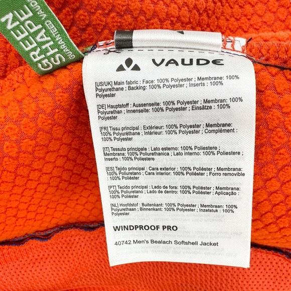 New VAUDE Jacket Bealach Soft Shell Cycling Blue - Picture 8 of 9